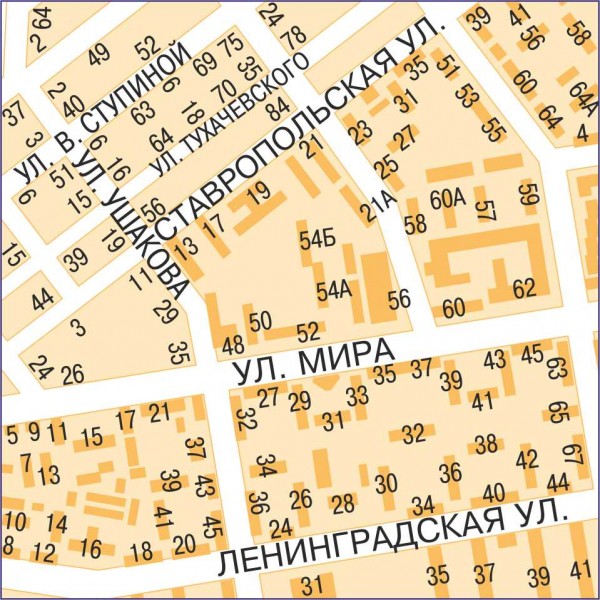 Тольятти, подробная настенная карта с домами г. Самара фото, цена, продажа, купить
