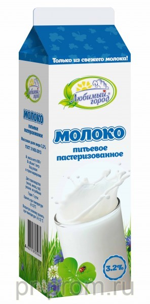Молоко 3,2%,ПюрПак, 0,9 кг(СГ 7 сут) Камышин цена, купить, фото
