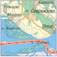 Физическая настенная карта Самарской области г. Самара фото, цена